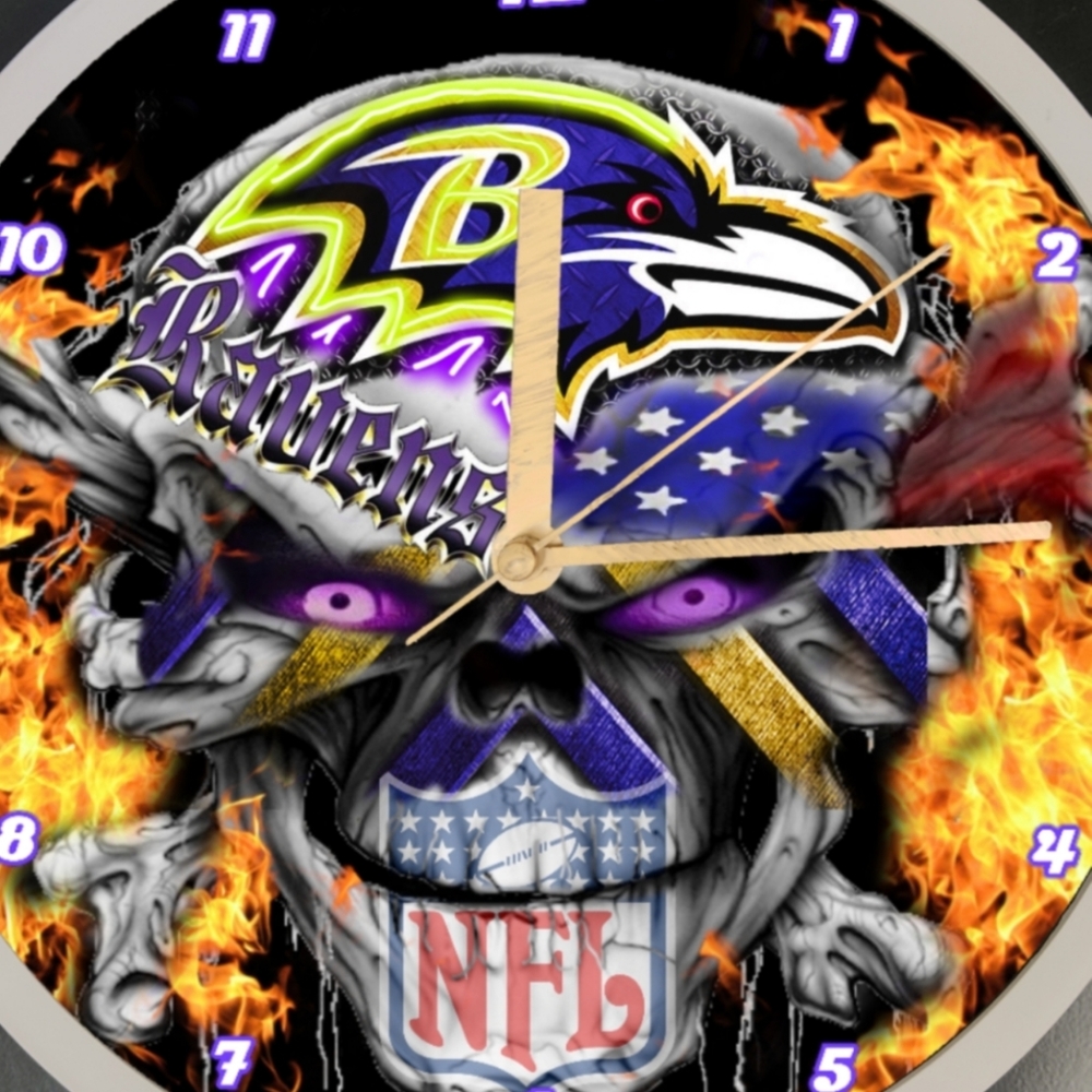Baltimore Ravens clock